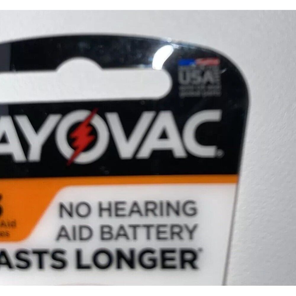 Rayovac Hearing Aid Batteries 6 Pack Size 13 Orange Tab New 1.45V‎ Ex: May 2026 - Picture 5 of 5
